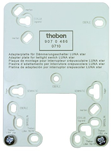 Theben 9070486 Adapterplatte Weiß