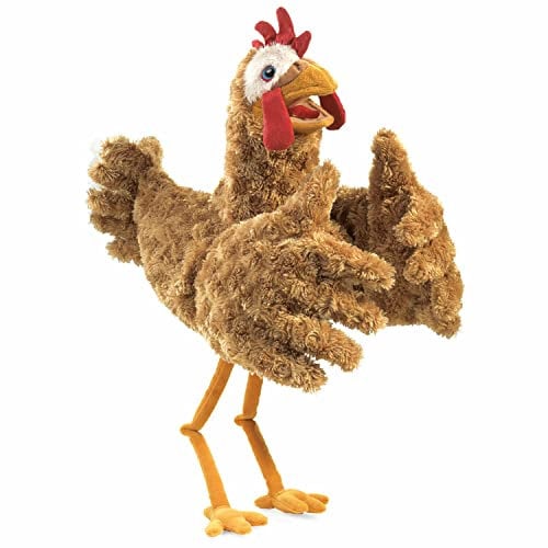 Folkmanis Chicken Hand Puppet, 29 centimeters