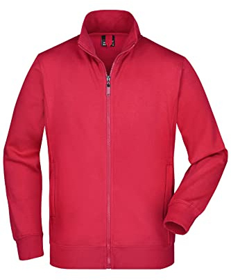 James & Nicholson Sweatjacke - Klassische Sweatjacke mit Stehkragen für Damen und Herren