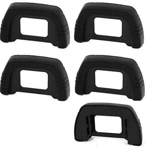 sourcing map 5pcs DK-21 Eyepiece Eye Cup Eyecup for Nikon D7000 D600 D200 DSLR SLR