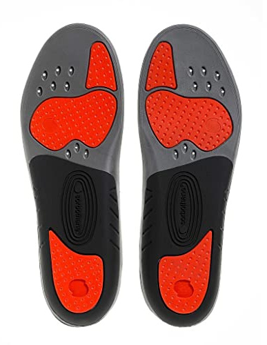 Sorbothane Unisex's Sorbo-Pro Insole, Black/Red, UK Size 7