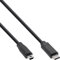 InLine USB C/USB Mini-B, 1 m - Cable USB (1 m, 1 m, USB C, Mini-USB B, 2.0, Male connector / Male connector, Negro)