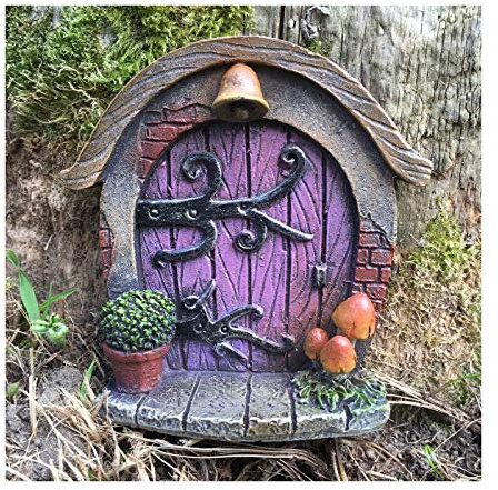 MOMO FING Presents.COM Miniature Gate Garden Decoration Hobbit Pixie Elf Fairy Door Height 7 cm