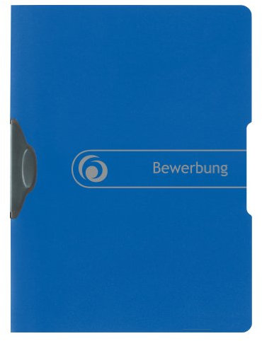 Herlitz 11206638 Express-Clip 5er Pack A4 PP Bewerbung blau
