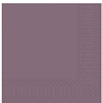 Duni Zelltuch Serviette 33x33 cm 1/4Falz plum