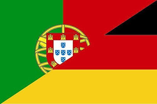 U24 Aufkleber Portugal-Deutschland Flagge Fahne 12 x 8 cm Autoaufkleber Sticker