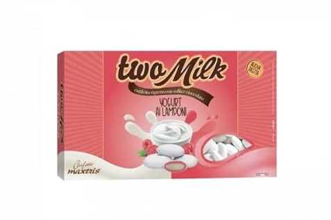 CONFETTI MAXTRIS Two Milk YOGURT E LAMPONI, colore bianco 1 Kg