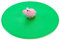 Lurch 210833 Mein Deckel Beach Hoftiere Schwein, Glasabdeckung aus BPA-freiem Premium-Platin-Silikon, Ø 10,5cm, Grün