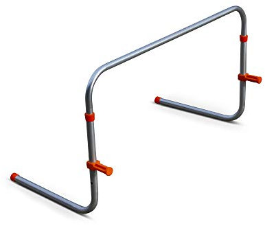 HAEST - Trainingshürde, Agility Hürde für Leichtathletik, Fußball & Kindersport, Höhenverstellbare Steh-Auf Hürde, klappbar, 40–60 cm