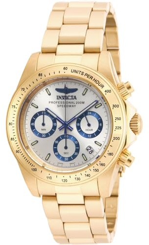 INVICTA Unisex Erwachsene Chronograph Quarz Uhr mit Edelstahl Armband 17312