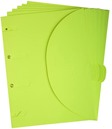 Djois, 121302 - Perforierte Smartfolder, A4, Gelb, 100 Stück, Ordner, Trennblatt, Dokumentenhalter, Umweltfreundlich, 100% Recycelt, FSC® Zertifiziert, Einfache Handhabung, Büro, Zuhause, Schule
