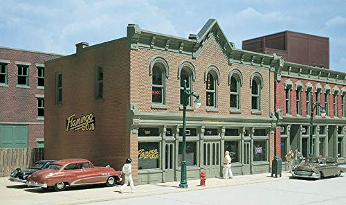 Woodland Scenics DPM Stadthaus Cafe Miniaturhaus Bausatz; Spur HO; Europäisch, Stadt; Kunststoff; Beige; Kinder aller Geschlechter