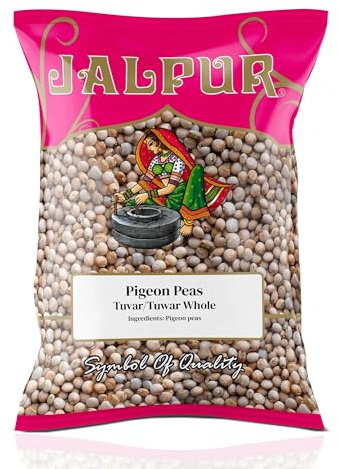 JALPUR MILLERS Premium Pigeon Peas (Tuwar Whole) 500g – Whole Toor Dal, High-Protein Legume for Indian Cooking – Natural, Vegan-Friendly, Ideal for Curries, Stews, and Soups – Rich in Fibre