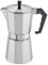 cilio Espressokocher Classico für 9 Tassen | Induktion geeignet| Ø 9 cm Höhe: 23,5 cm | Aluminium-Gehäuse | Silber | mit Planboden | Induktion Espressokocher | für Reisen oder Camping, 15 x 15 x 23 cm