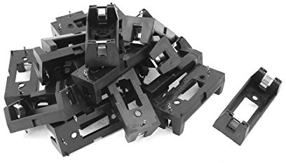 sourcing map CR123A CR123 Lithium Titulaire de Pile Case Box Clip w PCB Montage Lead 20Pcs