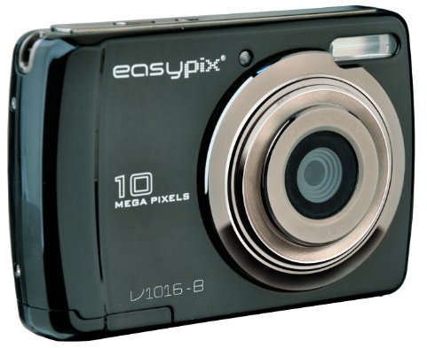 Easypix Swing Digitalkamera (10 Megapixels, 6,9 cm (2,7 Zoll) Display, HD-Video) schwarz