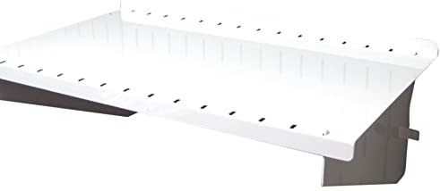Wall Control ASM-SH-1609 W Étagère pour Panneau perforé Blanc 22,9 cm