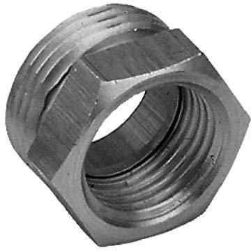 réduction en laiton à visser - mâle 15 x 21 vers femelle 12 x 17 - chromé - sachet de 2