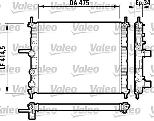 Valeo 732557 Radiatore, Raffreddamento Motore