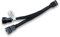 EK Water Blocks EK-Cable Y-Splitter 2-Fan PWM Cable with Sleeve 10cm