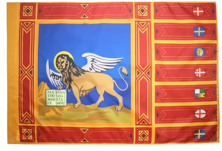 AZ FLAG Bandiera Veneto 150x90cm - Bandiera Veneta - REGIONE Italia 90 x 150 cm Foro per Asta