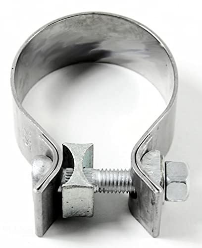 X-Parts Auspuffschelle 57mm 2,25 Schelle Auspuff Rohrschelle 57-62mm 1010832 Silber