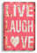 levandeo Wandbild Holzschild in rot Live Laugh Love 60x40cm Leben Lachen Lieben - Holzbild Schild Wandschild Bild Holz Dekoschild Wanddeko Wandobjekt Shabby Chic