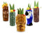 bar@drinkstuff Ceramic Luau Tiki Party Pack - Set of 5 - Ceramic Cocktail Mugs