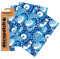 Clairefontaine C579O Decopatch Papier, 3er Pack Blau und Weiß mit Pfauenfeder