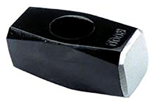 Alte Utensili CDF01661 Mazza Ottagonale Senza Manico, Nero, 15x4x4 cm