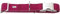 HUNTER SOFTIE ALU-STRONG Hundehalsung, Hundehalsband, Kunstleder, Aluminium Klickverschluss, M, himbeer