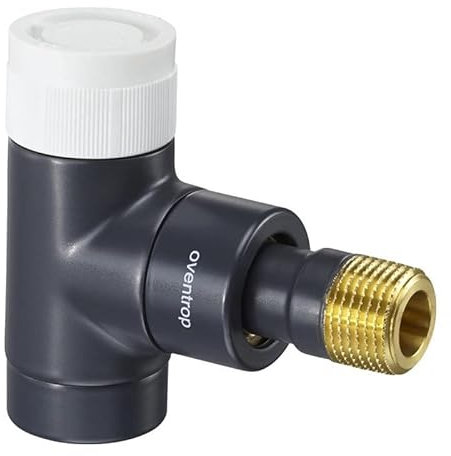 Oventrop Thermostatventil Baureihe E Eck, DN 15, 1/2, PN 10 anthrazit