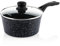 Westinghouse WCSP0009020MBB - Casseruola con coperchio in vetro, rivestimento antiaderente in marmo a 3 strati, in alluminio forgiato, adatta a induzione, manico con rivestimento in silicone, colore: