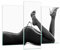 Mehrteilige Bilder auf Glas 130x100cm Glasbild Frau Akt Pose Groß Wanddeko Bild im Glas Schlafzimmer Küche Set 3 teilige Wandbilder Dekoration Wohnzimmer Modern Wand Kunstdruck Art GCB130x100-0105