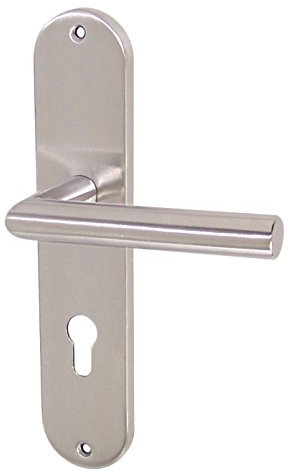 Edelstahl Türbeschlag TA-1206 Langschild PZ Renovierung Türgriffe Türklinke