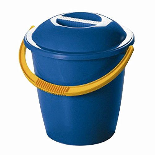 EIMER RUND MIT DECKEL 13 LTR | lebensmittelecht, Tragegriff, Aufbewahrung, Haushalt, Farbeimer, Putzeimer, dicht schließend, vielseitig, robust