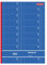 Herlitz 892612 Bonbuch 803, A4, rosa, blau, gelb, grün oder rot, 2x50 Blatt, 1000 Bons farbig sortiert