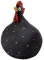 Ruth Vetter Figur - Osterdekoration, Huhn zum Stellen in schwarz L