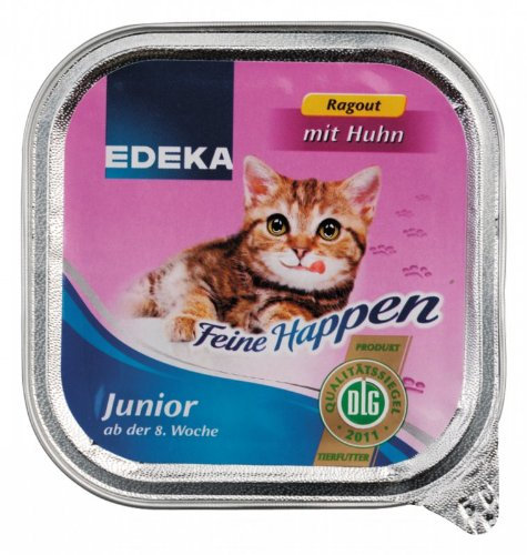 EDEKA Feine Happen Junior mit Geflügel 100g