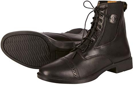 Kerbl, Stivaletti stringati da equitazione, in pelle, Unisex adulto, Nero (Schwarz (schwarz; 19-0303)), 36