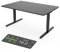 Yaasa Desk Pro Elektrisch Höhenverstellbarer Schreibtisch Dunkelgrau/Schwarz 200 x 80 cm – Ergonomischer Schreibtisch mit Abgerundeter Tischplatte & ErgoTouch-Display – Traglast 120 kg
