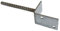 Gartenpirat L-Pfostenträger 71 81 91 mm L-Form pfostenfuß mit Steindolle zum Einbetonieren