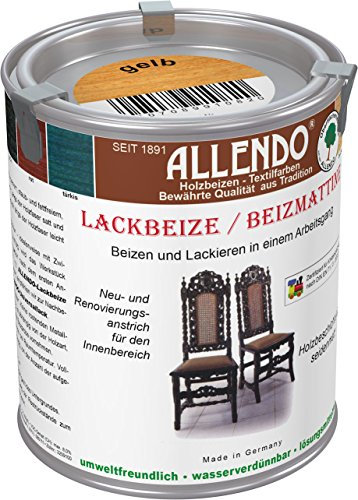Lackbeize Buntfarbe (750 ml gelb)