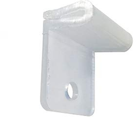 Shop Fitting Direct Bazaar, T Clip Suspended Ceiling Hangers, 100 Count, Plastic, White, Ceiling Mount