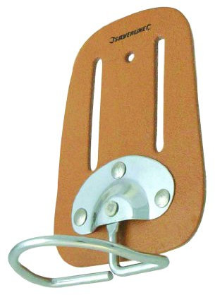 Silverline CB06 Porte-marteau en cuir pour ceinture 100 x 50 mm