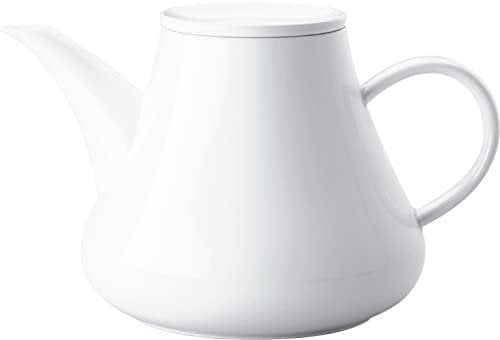 KAHLA 391125A90039C Five Senses Kaffeekannne/Teekanne 1,50 l | weiße Teekanne 1500 ml aus Porzellan