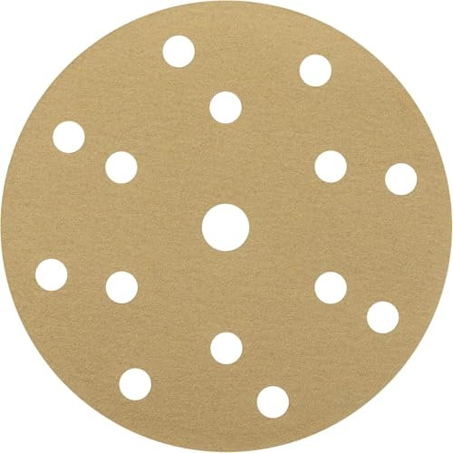 NTools HMF 7 Disque abrasif 150mm avec 15 Trous, Grain 180| Disque poncage 150mm pour ponceuses excentriques avec ⌀ de plateau de ponçage 150 mm | Grain 180 | 100 pièces