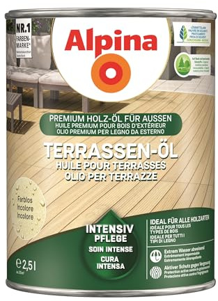Alpina Terrassen-Öl Farblos 2,5 Liter
