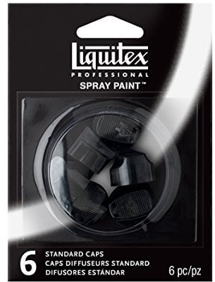Liquitex Professional Spray Paint Nozzles - Black, Standard Pack of 6