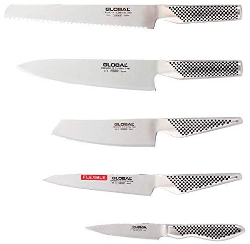 Global G-2951138R 5-teiliges Messerset bestehend aus G-2, G-9R, GS-5, GS-11, GS-38